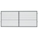 Brama dwuskrzydłowa 3D 4,00 x 1,70 ocynk + RAL7016 połysk