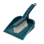 Komplet zmiotka + szufelka z gumką EDEN BLUE niebieski