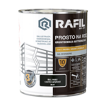 Gruntoemalia PROSTO Na Rdzę Mat RAL9005 0,75 l RAFIL
