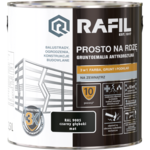 Gruntoemalia PROSTO Na Rdzę Mat RAL9005 2,5 l RAFIL