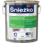 Farba emaliowa olejno-ftalowa Supermal Baza C Transparentna 9 l Śnieżka