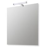 Lustro Wazen z kinkietem LED 53 x 63 cm