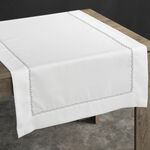 Bieżnik dekoracyjny Paola 40 x 140 cm biały