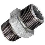 Złączka żeliwna ocynkowana wkrętna równoprzelotowa - nypel 3/4" STRONG