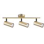 Lampa sufitowa COLLY mosiądz 3 x 15 W GU10 klosz mosiądz