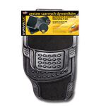 Dywanik gumowy czarny z wstawką tekstylną zestaw 4 sztuki Moje Auto VIRAGE