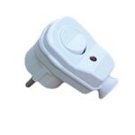 Wtyczka kątowa AEP + wyłącznik + dioda 10/16 A