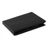 Prześcieradło jersey z gumką 90 x 200+25 cm czarny