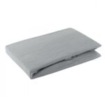 Prześcieradło jersey z gumką 90 x 200+25 cm stalowy