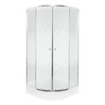 Kabina natryskowa PIXEL 80 WH z brodzikiem standard biały/chrom Kerra