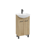 Szafka stojąca Novelty z umywalką D45 buk truflowy