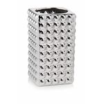 Wazon kwadratowy 14 cm srebrny