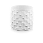 Wazon walec 13 cm biały