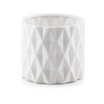 Wazon walec 13 cm biały