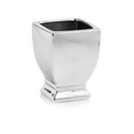 Wazon pucharek kwadratowy 15 cm srebrny