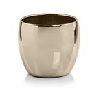 Wazon kula 17 cm złoty