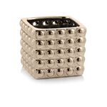 Wazon kwardratowy 13 cm złoty