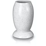 Wazon stożek 22 cm biały