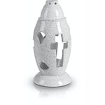 Lampion stożek 22 cm biały