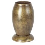 Wazon stożek 22 cm złoty