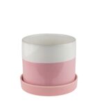 Osłonka ceramiczna INGER z podstawką różowa S