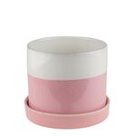 Osłonka ceramiczna INGER z podstawką różowa M