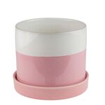 Osłonka ceramiczna INGER z podstawką różowa L