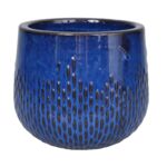 Donica 4350 szkliwo 28 x 23,5 cm cm mrozoodporna niebieski 007