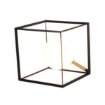 Lampa stołowa WEERT 1 x 28 W G9 15 x 15 cm czarny, złoty