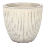 Donica 4377 szkliwo mrozoodporna 28 x 28 cm krem 003