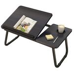 Stolik pod laptopa czarny 55 x 23,5 x 32 cm