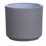 Osłonka ceramiczna CYLINDER 994 7 cm ciemny grafit struktura