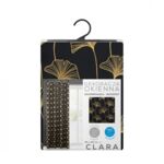 Zasłona na przelotkach CLARA 135 x 250 cm czarny