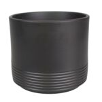 Osłonka ceramiczna CYLINDER RILLE 992 16 cm antracyt mat