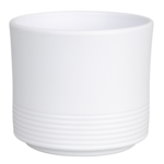 Osłonka ceramiczna CYLINDER RILLE 992 14 cm biała mat