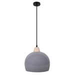 Lampa wisząca MONROE 1 x 60 W E27 szary