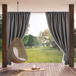 Zasłona gotowa z tunelem GARDEN 200 x 155 cm stalowy