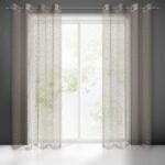 Firana gotowa na przelotkach AMANDA 250 x 140 cm beżowy