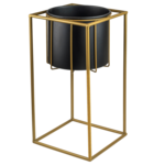 Osłonka SWEN kwadrat L czarno-złoty