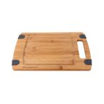 Deska kuchenna bambusowa z silikonem ANGOLO 20 x 29 x 1 cm