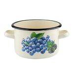 Garnek emaliowany prosty BORÓWKA 16 cm 2 l UA