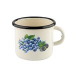 Kubek emaliowany prosty BORÓWKA 9 cm 500 ml