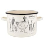 Garnek emaliowany prosty ROSÓŁ 18 cm 3,7 l UA