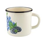 Kubek emaliowany prosty BORÓWKA 11 cm 1 l