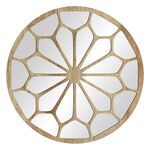 Lustro ORNAMENT ⌀50 cm MR002 Alice dąb