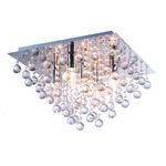 Plafon Lancaster crystal 40 W 5 x E14 chrom