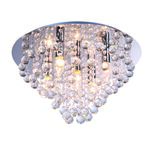 Plafon London crystal 40 W 5 x E14 chrom