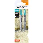 Brzeszczoty do wyrzynarek 75 mm uchwyt "T", 10TPI, do drewna, płyty wiórowej, sklejki, PVC 2 szt.