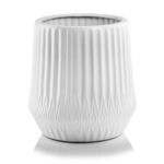 Donica ceramiczna biała Ø28 x 38 cm