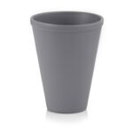 Osłonka ceramiczna storczyk szara 14 cm